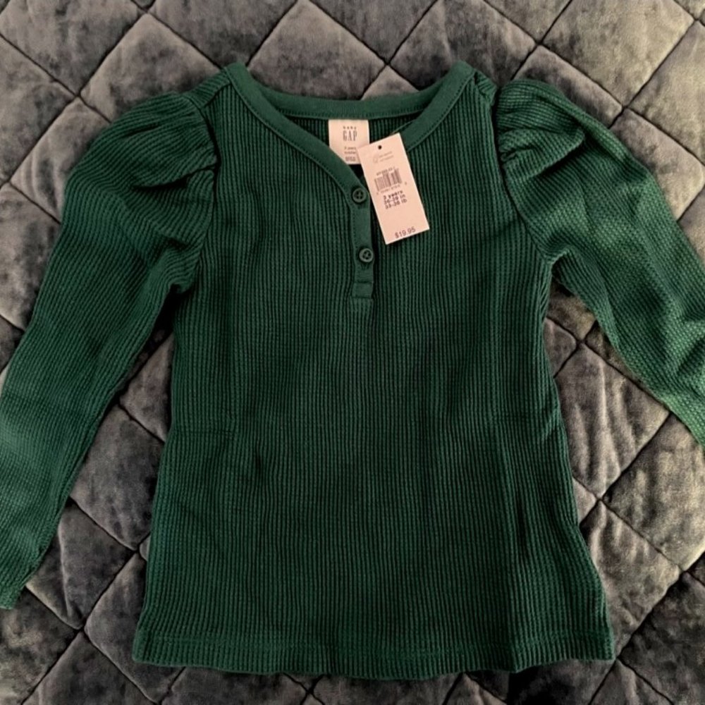 Waffle long-sleeve tee - brand new from Gap